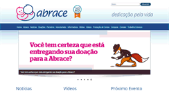 Desktop Screenshot of abrace.com.br