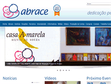 Tablet Screenshot of abrace.com.br